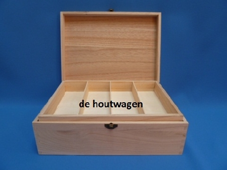 kist met losse etage - naaikist