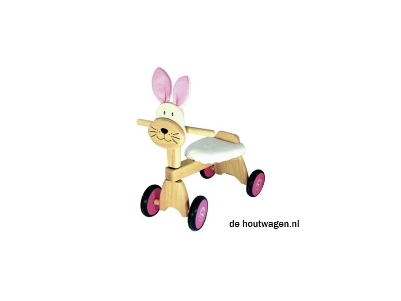 houten loopfiets konijn