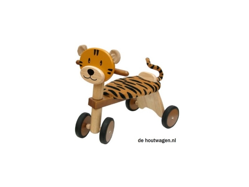 houten loopfiets tijger