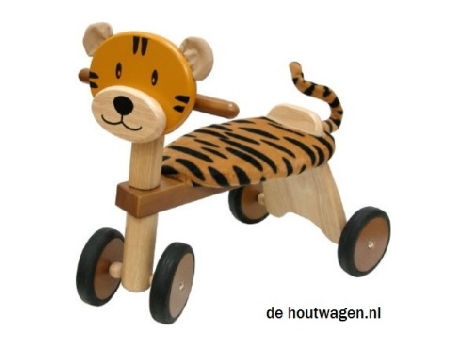 houten loopfiets tijger