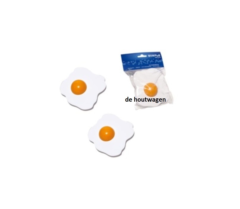 speelgoed gebakken eitje 2 stuks