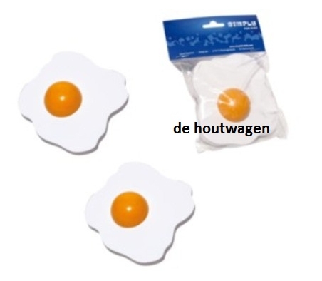 speelgoed gebakken eitje 2 stuks