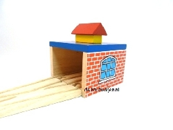 De Houtwagen | houten treinbaan set 110 delig | houten treinbaan set | € 85,00