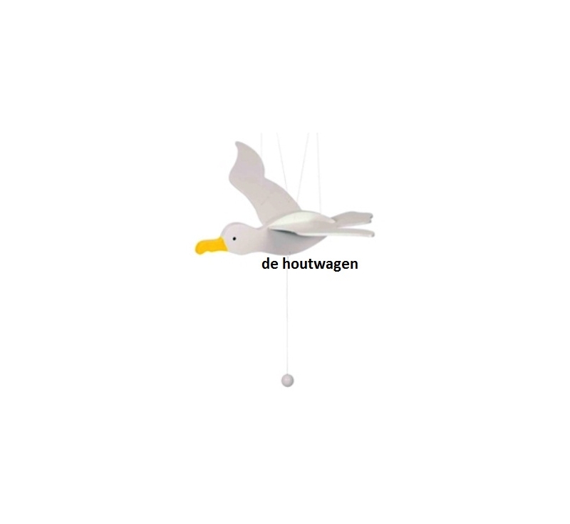 De Houtwagen | zweef figuur meeuw | baby cadeautjes | € 9,95
