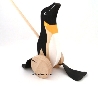 houten stokroller pinquin