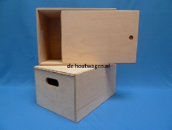 opbergkist met schuifdeksel middel 35x25x18