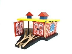 houten treinbaan set 130 delig-0