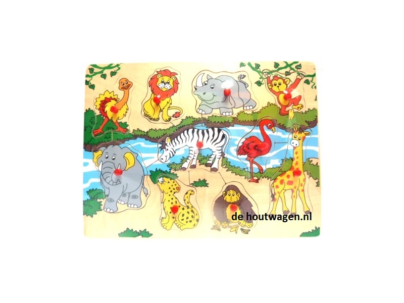 knoppuzzel wilde dieren nr. 2