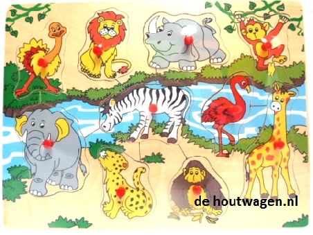 knoppuzzel wilde dieren nr. 2