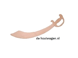 houten speelgoed zwaard gebogen