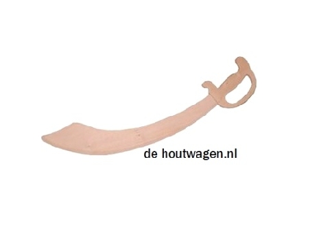 De Houtwagen | houten speelgoed zwaard gebogen | ridders en piraten speelgoed | € 5,95