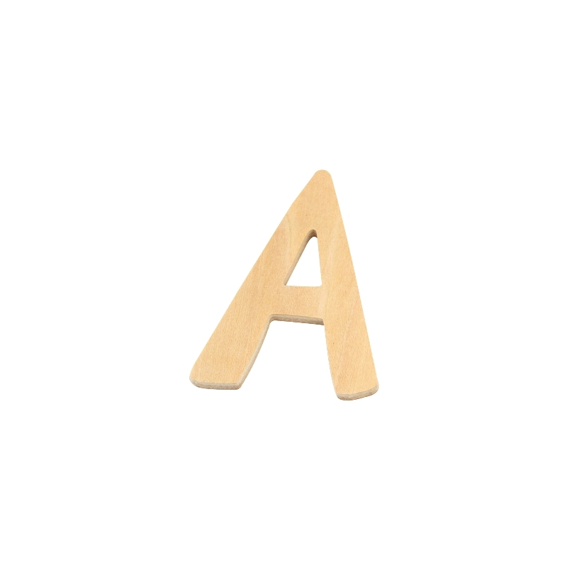 De Houtwagen | houten letter A | houten letters | € 0,40