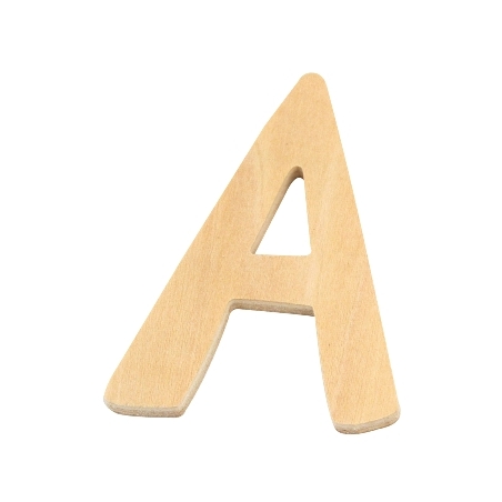 De Houtwagen | houten letter A | houten letters | € 0,40