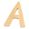 De Houtwagen | houten letter A | houten letters | € 0,40