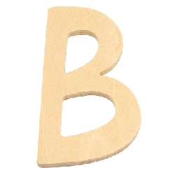 houten letter B  