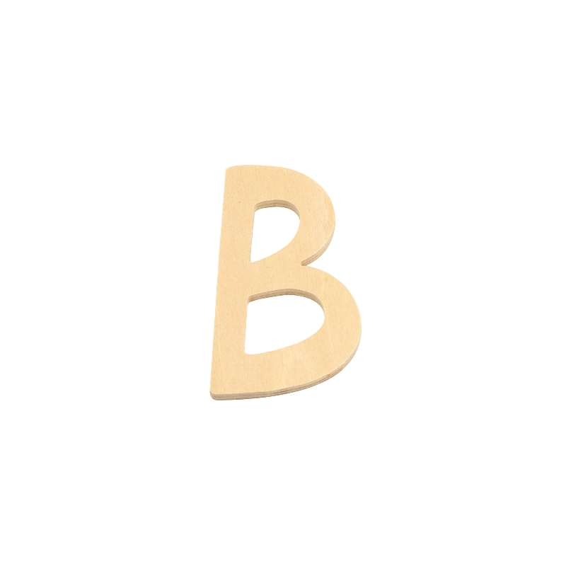 De Houtwagen | houten letter B | houten letters | € 0,40 De Houtwagen | houten letter B | houten letters | € 0,40