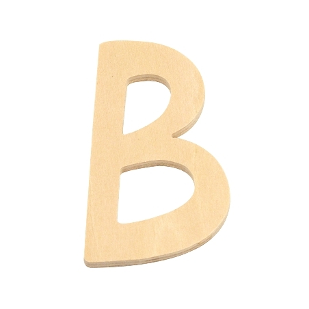 De Houtwagen | houten letter B   | houten letters | € 0,40