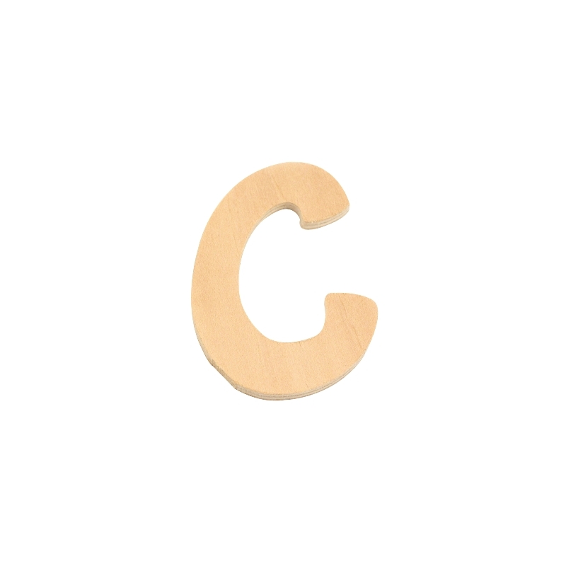 De Houtwagen | houten letter C | houten letters | € 0,40 De Houtwagen | houten letter C | houten letters | € 0,40