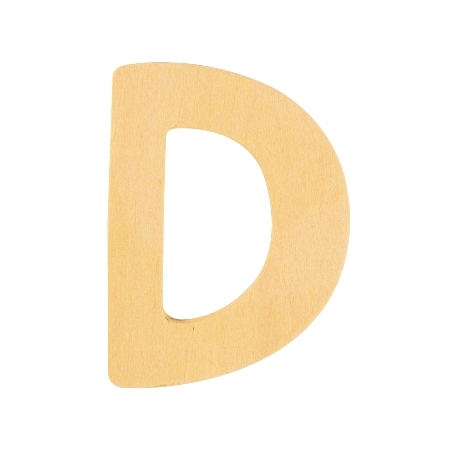 De Houtwagen | houten letter D | houten letters | € 0,40