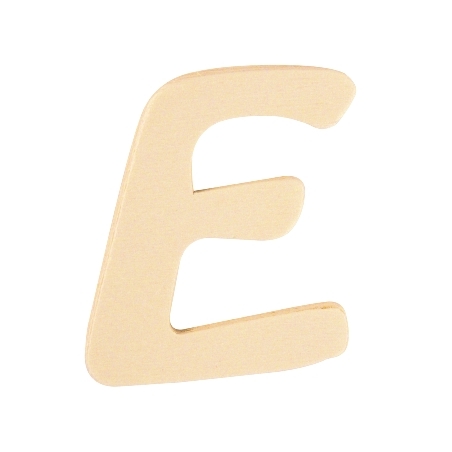 De Houtwagen | houten letter E | houten letters | € 0,40