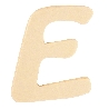 De Houtwagen | houten letter E | houten letters | € 0,40