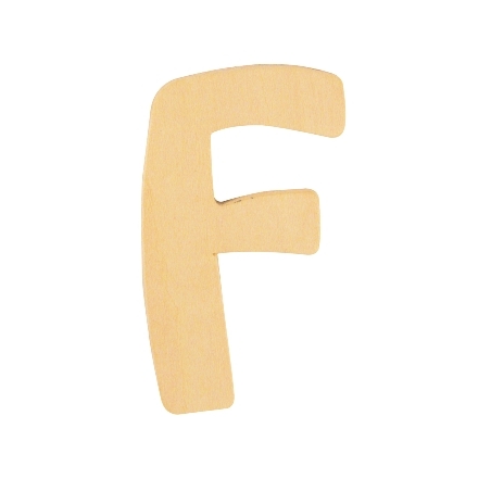 De Houtwagen | houten letter F | houten letters | € 0,40