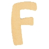 De Houtwagen | houten letter F | houten letters | € 0,40