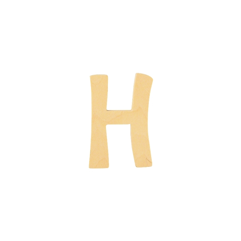 De Houtwagen | houten letter H | houten letters | € 0,40