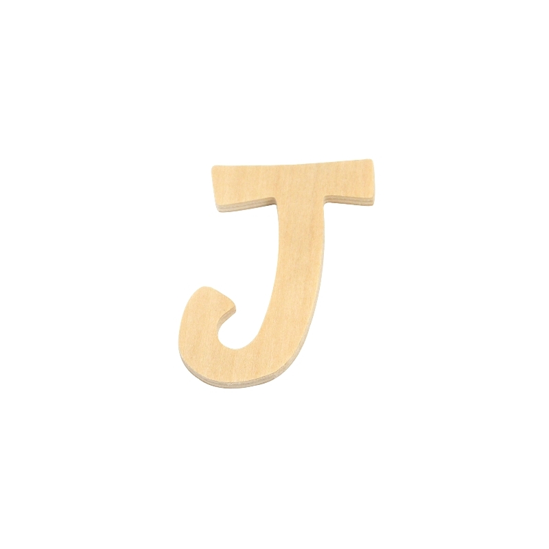 De Houtwagen | houten letter J | houten letters | € 0,40 De Houtwagen | houten letter J | houten letters | € 0,40