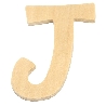 De Houtwagen | houten letter J | houten letters | € 0,40