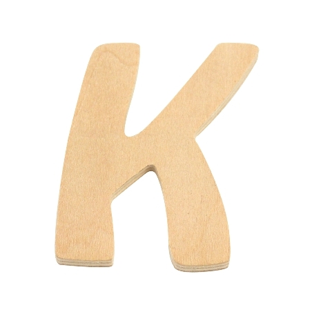 De Houtwagen | houten letter K | houten letters | € 0,40