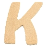 De Houtwagen | houten letter K | houten letters | € 0,40