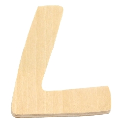houten letter L 