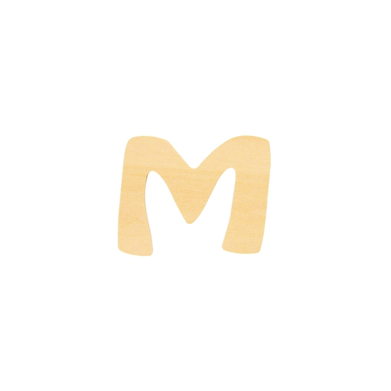De Houtwagen | houten letter M | houten letters | € 0,40 De Houtwagen | houten letter M | houten letters | € 0,40