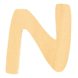 houten letter N 