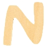 houten letter N 