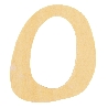 De Houtwagen | houten letter O  | houten letters | € 0,40