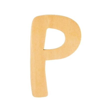 De Houtwagen | houten letter P  | houten letters | € 0,40