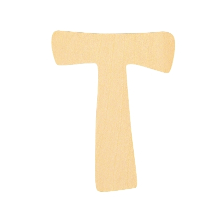 De Houtwagen | houten letter T  | houten letters | € 0,40