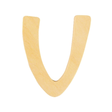 houten letter V 