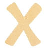 De Houtwagen | houten letter X  | houten letters | € 0,40