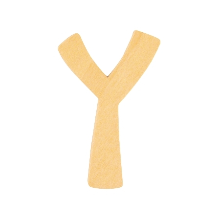 De Houtwagen | houten letter Y  | houten letters | € 0,40