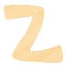 De Houtwagen | houten letter Z  | houten letters | € 0,40