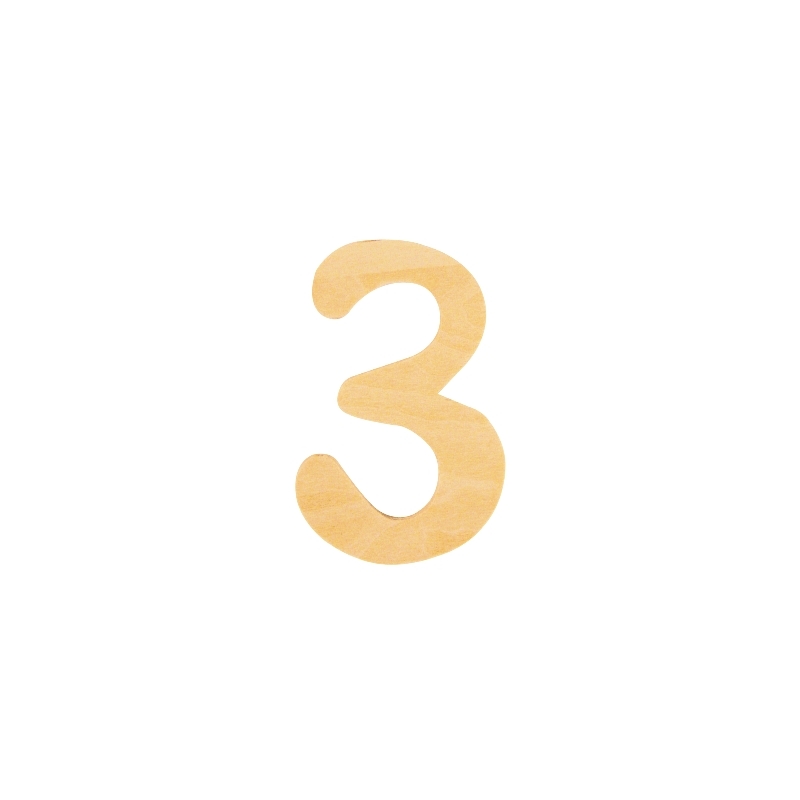 De Houtwagen | houten cijfer 3 | houten letters | € 0,40 De Houtwagen | houten cijfer 3 | houten letters | € 0,40