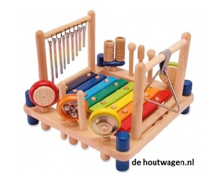 De Houtwagen | muziektafel groot I,m toys | muzieksets | € 69,95