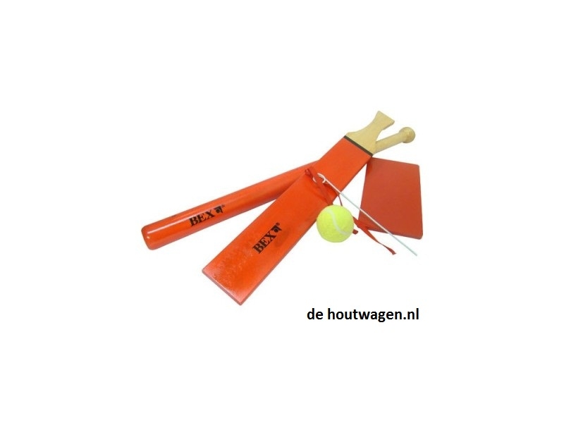 De Houtwagen | slagbalset | buiten speelgoed | € 10,00 De Houtwagen | slagbalset | buiten speelgoed | € 10,00
