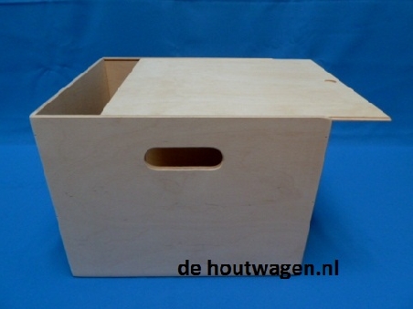 opbergkist met schuifdeksel groot 37x34x29