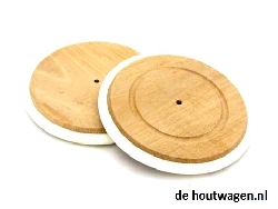 De Houtwagen | houten wiel voor rieten poppenwagen | rieten poppenwagens | € 5,95