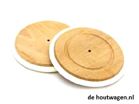 De Houtwagen | houten wiel voor rieten poppenwagen | rieten poppenwagens | € 5,95