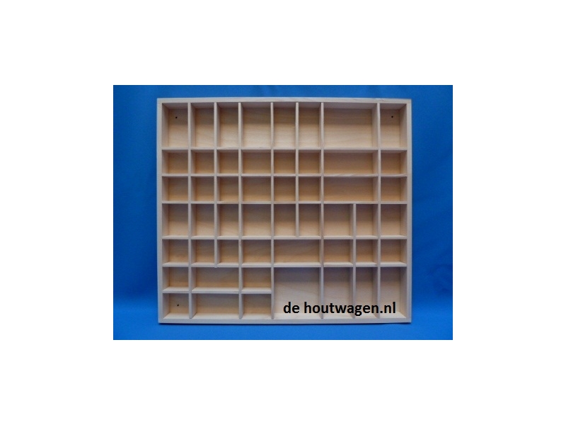 De Houtwagen | Brede Houten Letterbak (52 x 46 x 3,5 cm) | letterbakken | € 34,50
